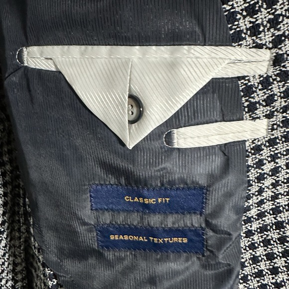 Stafford Men's 46R Houndstooth Seasonal Sport Coat Jacket Classic Fit NWT - Picture 6 of 15